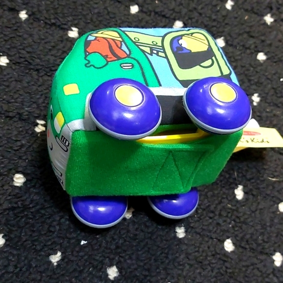 Melissa & Doug Pull-Back Construction Vehicles•Soft Baby Toy•Set of 4 - Picture 7 of 12